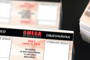 Výroba stravných lístkov s vlastným motívom